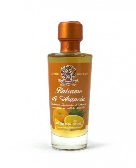 Condimento Balsamico Aromatizzato Balsamo Arancia - base bianca 100 ml - Acetaia Malpighi