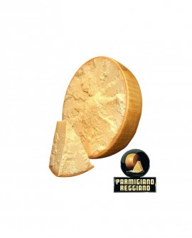 1/2 Forma SV taglio orizzontale Parmigiano Reggiano DOP classico mezzano rigato 13mesi - 18-19 kg - Montanari & Gruzza