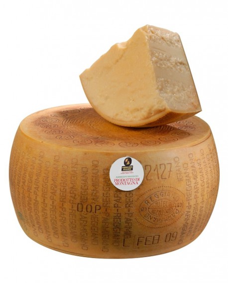 Forma intera Parmigiano Reggiano Prodotto di Montagna 24 mesi - 38-40 kg - Montanari & Gruzza